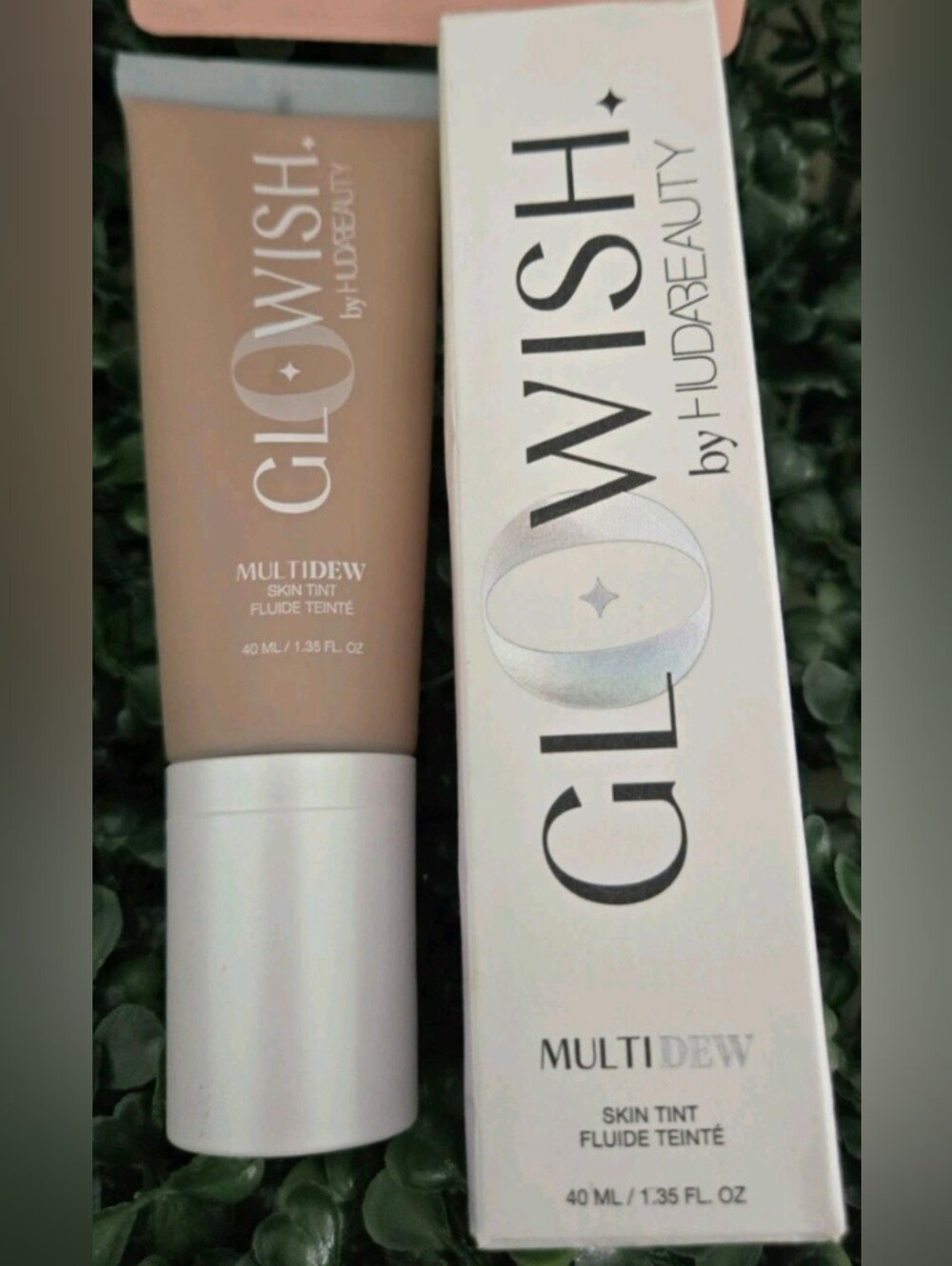 GloWish Huda Beauty Multidew Skin Tint 07 Tan Light Discontinued NIB